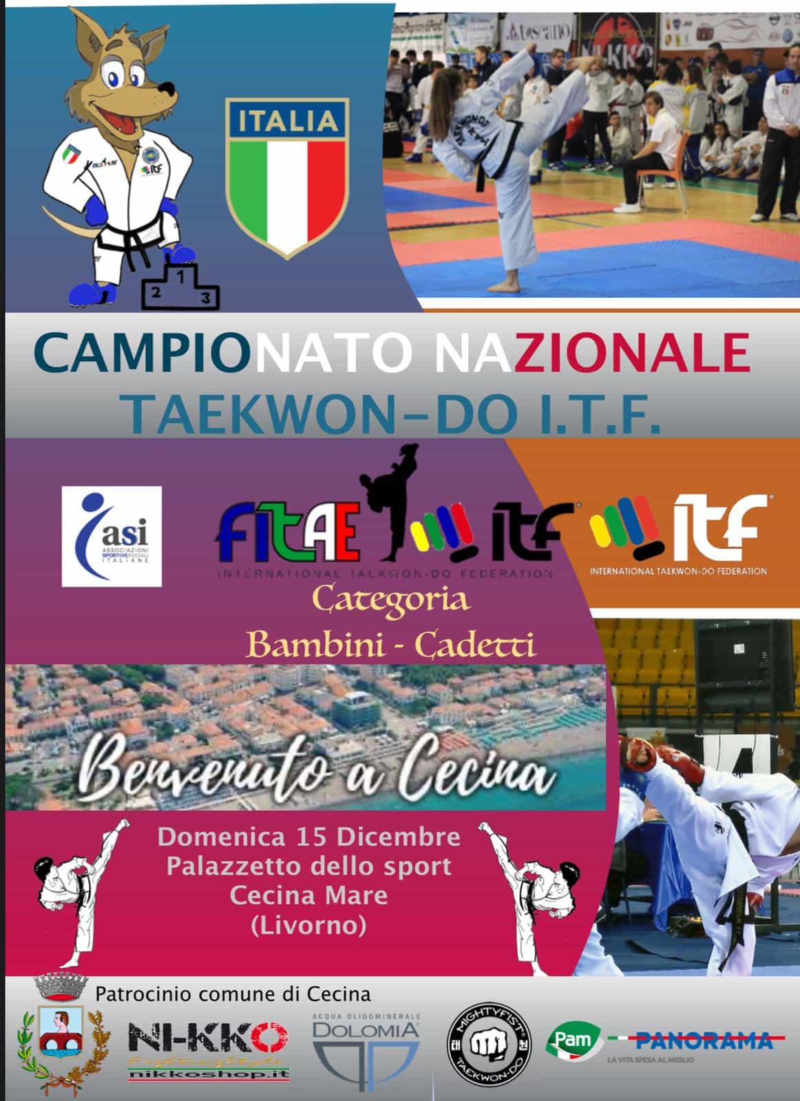 CAMPIONATO NAZIONALE BAMBINI E CADETTI Cecina (LI), 15/12/2019