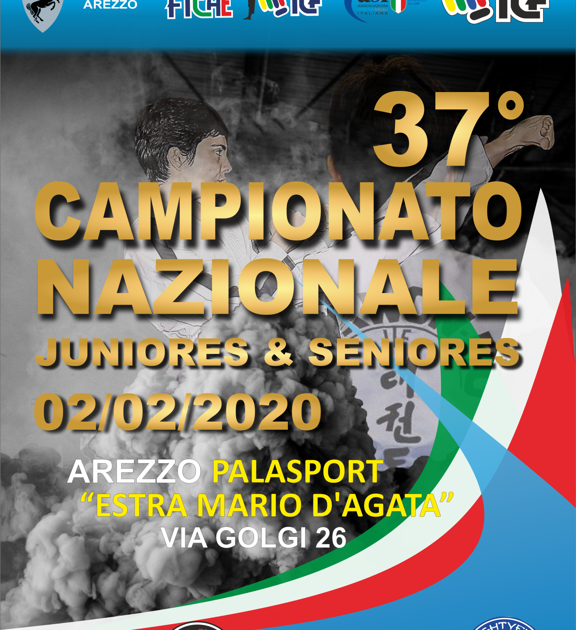 CAMPIONATO NAZIONALE<BR> JUNIORES E SENIORES<BR> AREZZO, 02/02/2020