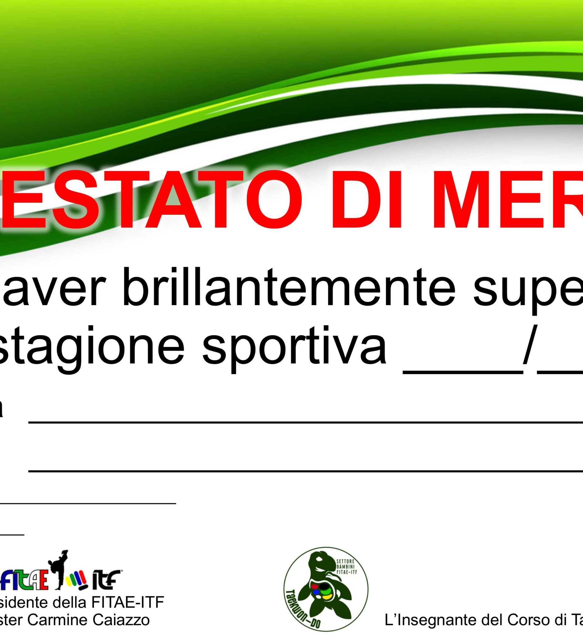 ATTESTATO DI MERITO